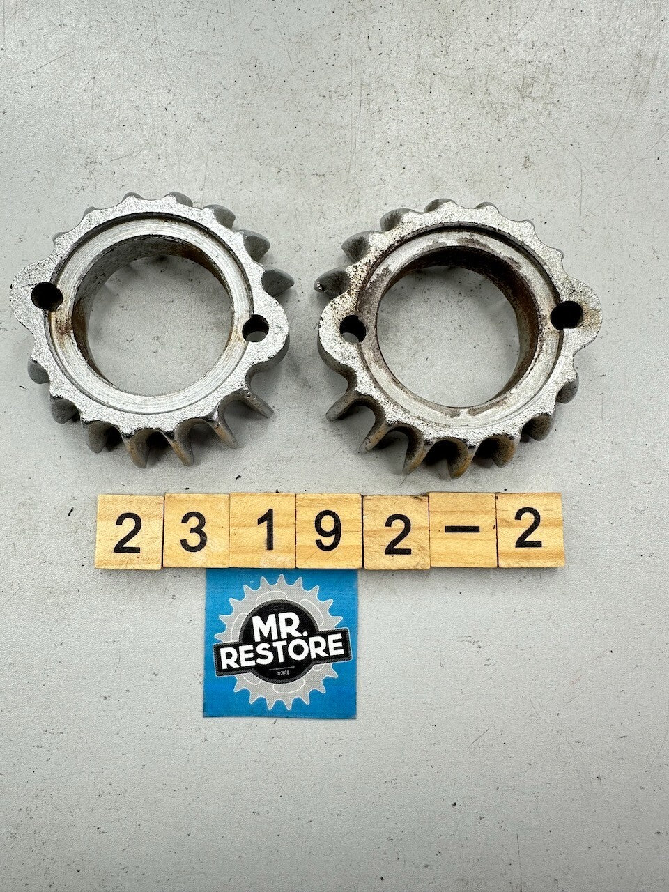 Honda CB200 CB175 CL175 CL200 CL175 OEM Pair of Exhaust Ring Nut Flange Clamp