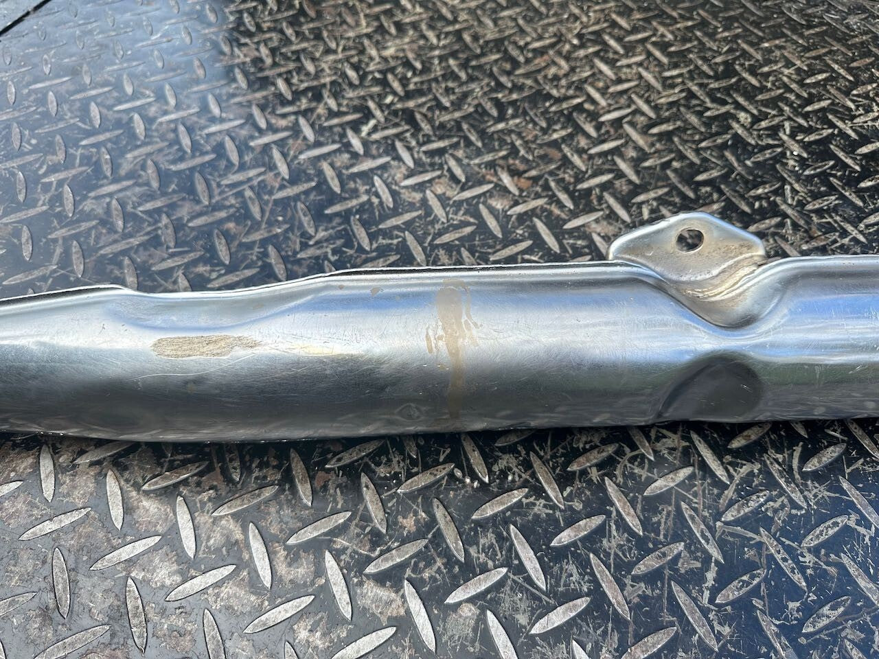Suzuki T250 L/H Exhaust Pipe Silencer Muffler & Baffle
