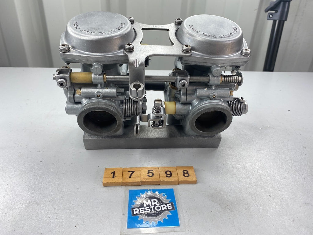 Suzuki GSX250 Pair of 32mm Mikuni OEM Carburettors - Vapour Blasted (120)