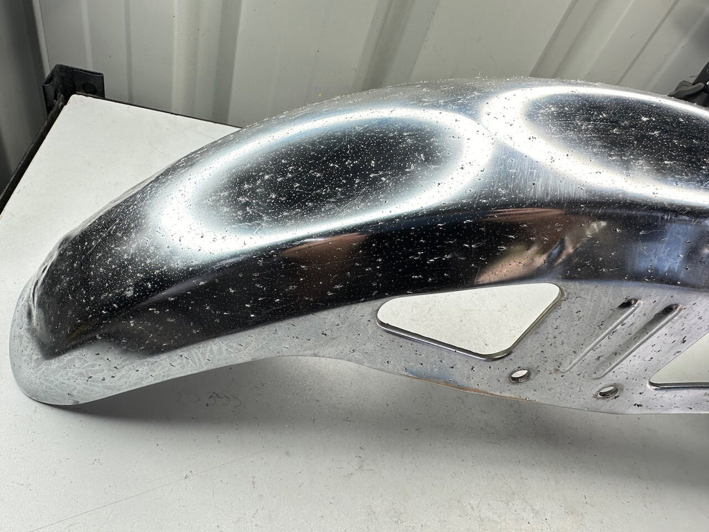 Vintage Japanese Motorcycle Front Mudguard (Possible Kawasaki)