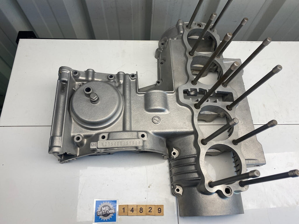 Kawasaki Z750 KZ750 EE Crank Cases - Vapour Blasted