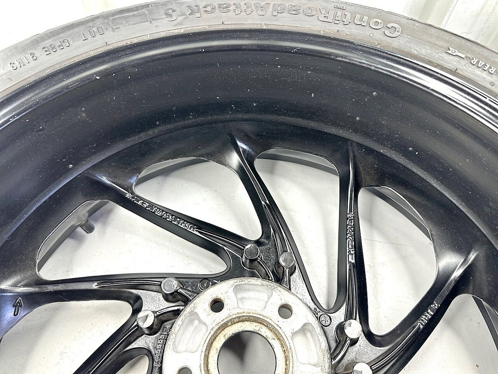 BMW F800S Rear Wheel With Good Condition Continental Tyre Fitted 7589363