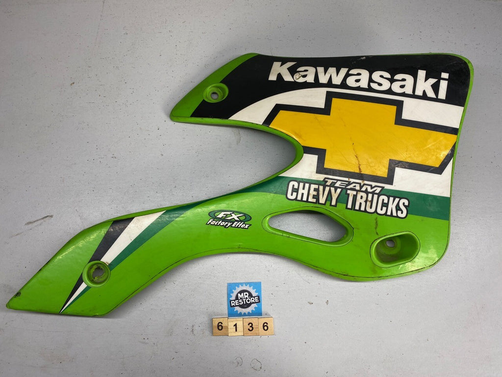Kawasaki KX250 KX125 1999-02 Right Side Panel Cowl 49089-1141