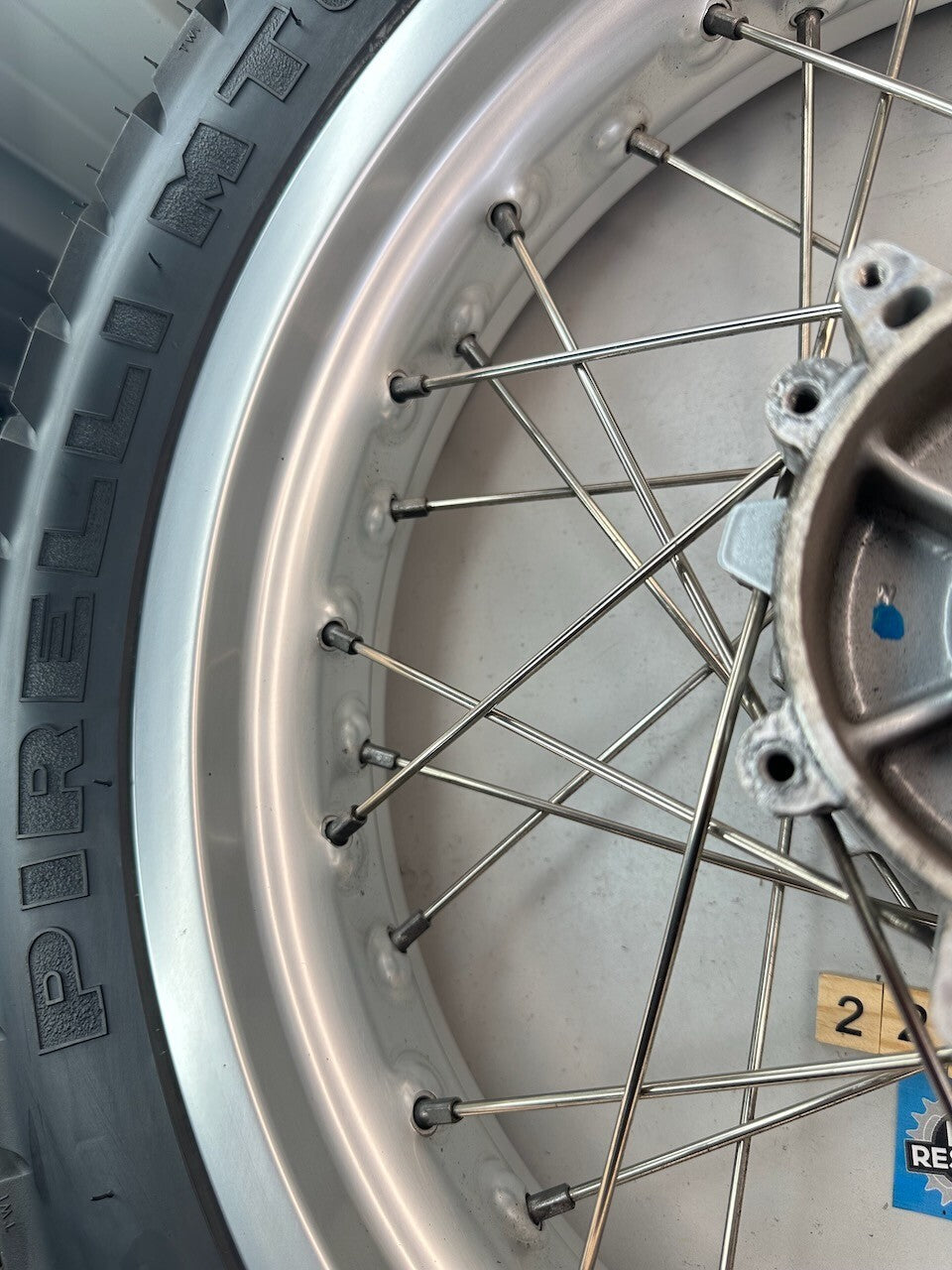 BMW G650GS 2010-15 17" OEM Spoked Rear Wheel & New Pirelli Tyre