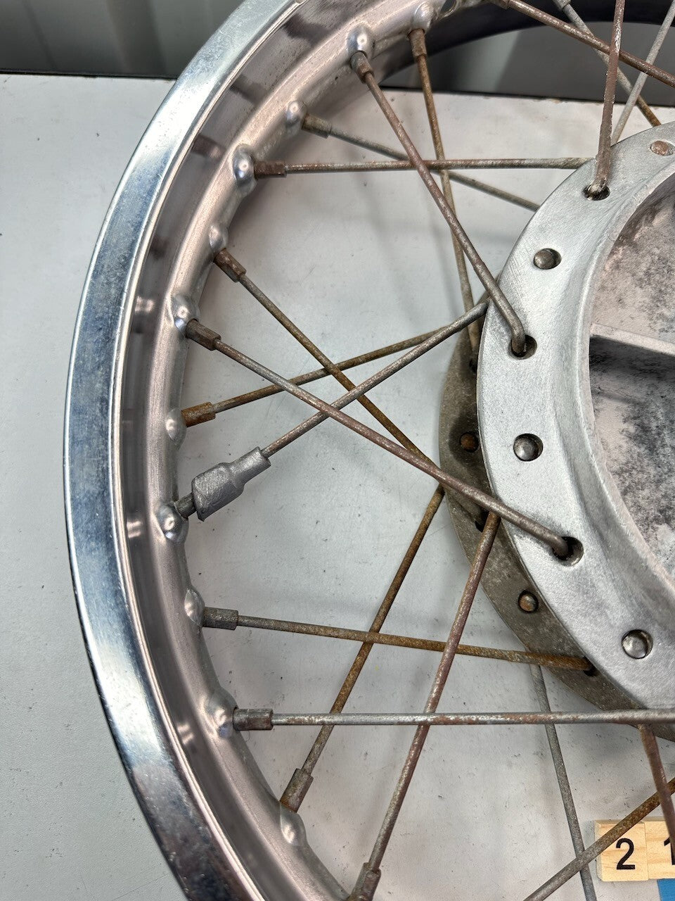 Kawasaki KH500 OEM Takasago 18" Rear Wheel