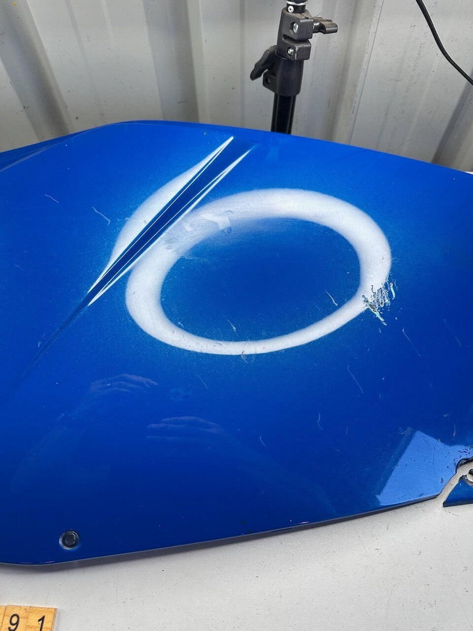 BMW K1200S 03-08 Left Tank Trim Panel Fairing Cowl (needs minor plastic repair)