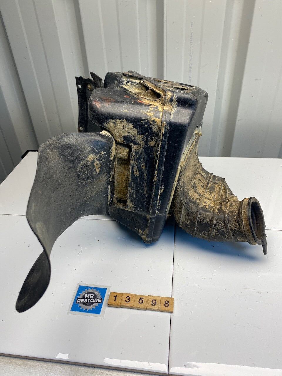 Honda CR125 1988 Air Box Cleaner & Duct (Drilled)