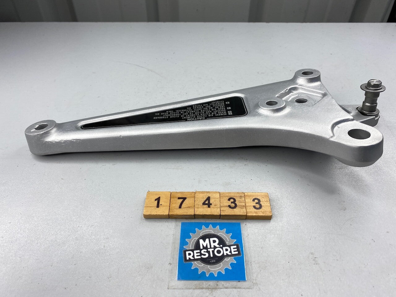 Honda CB250RS Left Hand Foot Rest Bracket - Vapour Blasted