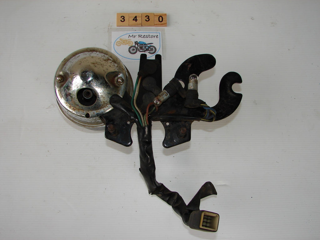 Kawasaki Z400 tachometer with centre console, brackets and loom