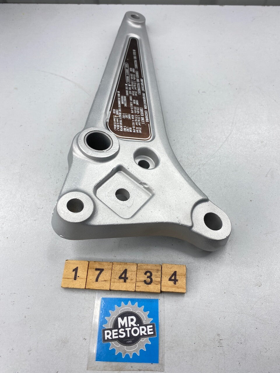 Honda CB250RS Right Hand Foot Rest Bracket - Vapour Blasted