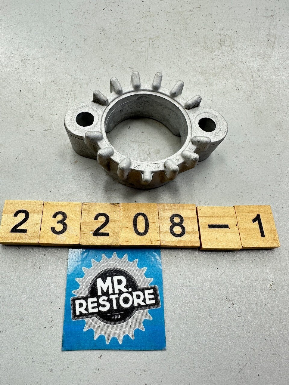 Suzuki GSX400F '81-82' OEM Alloy Exhaust Ring Nut Flange Joint Clamp 14182-34200