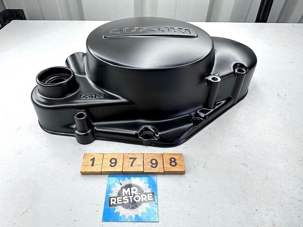 Suzuki TS185 Engine Crankcase Cover - Vapour Blasted & Repainted