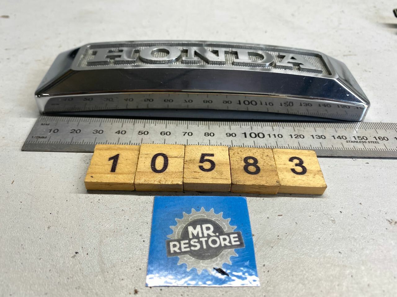 Honda Genuine Vintage Motorcycle Badge