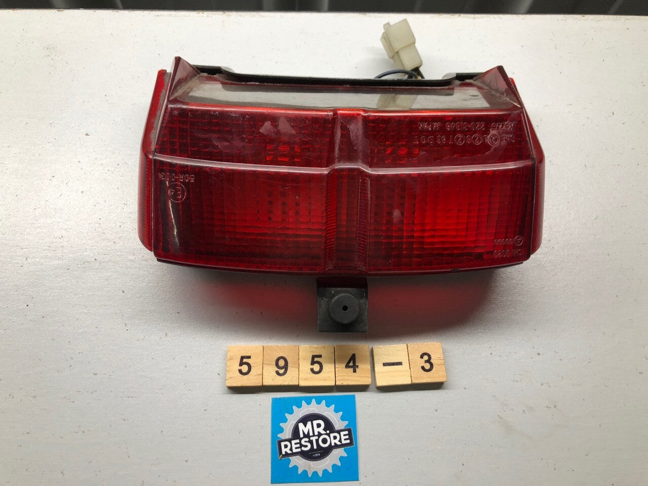 Yamaha FJ1200 FJ1100 Rear Tail Light & Loom with Original Koito Lens