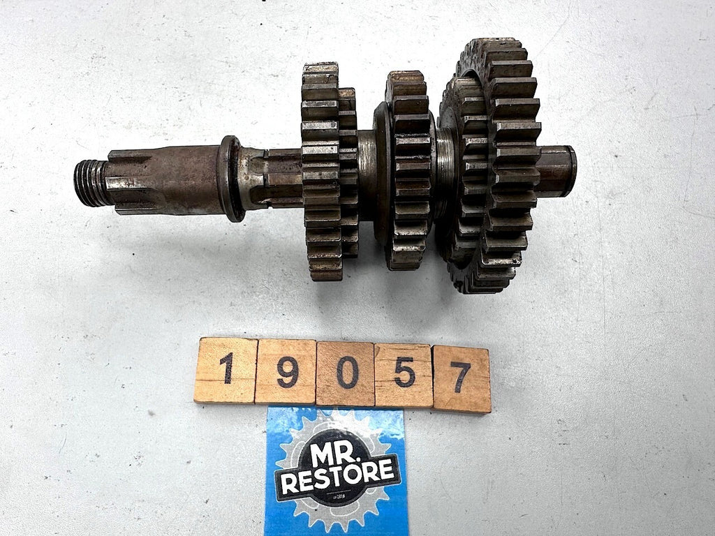 Kawasaki KX80 1979-80 Transmission Output Shaft & Gears 13128-1018