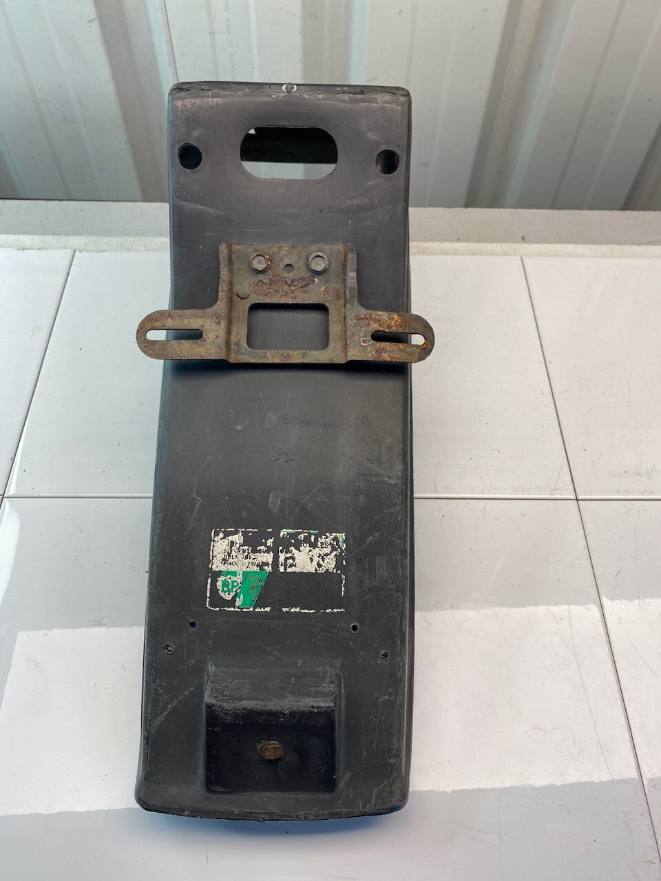 Kawasaki GPZ250 GPZ305 - Rear Fender Guard Reg License Plate Holder 35023-1059