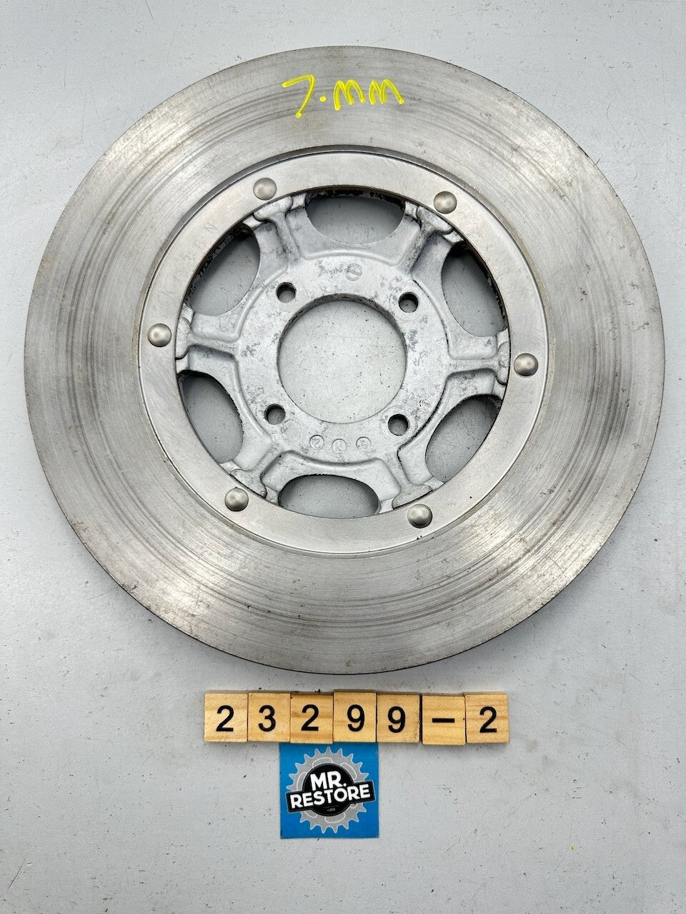Honda CB350 CB360 CB400 OEM Front Disc Rotor 7.mm Remaining 45120-369