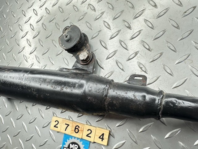 Yamaha TY250 1974-77 OEM Rear Exhaust Muffler Silencer, Baffles & Brackets