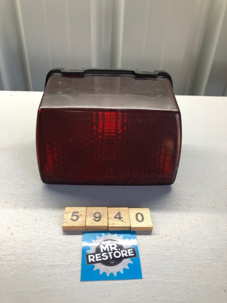 Yamaha RZ250 RZ350 FN Rear Tail Light assy with Original OEM Stanley Lens