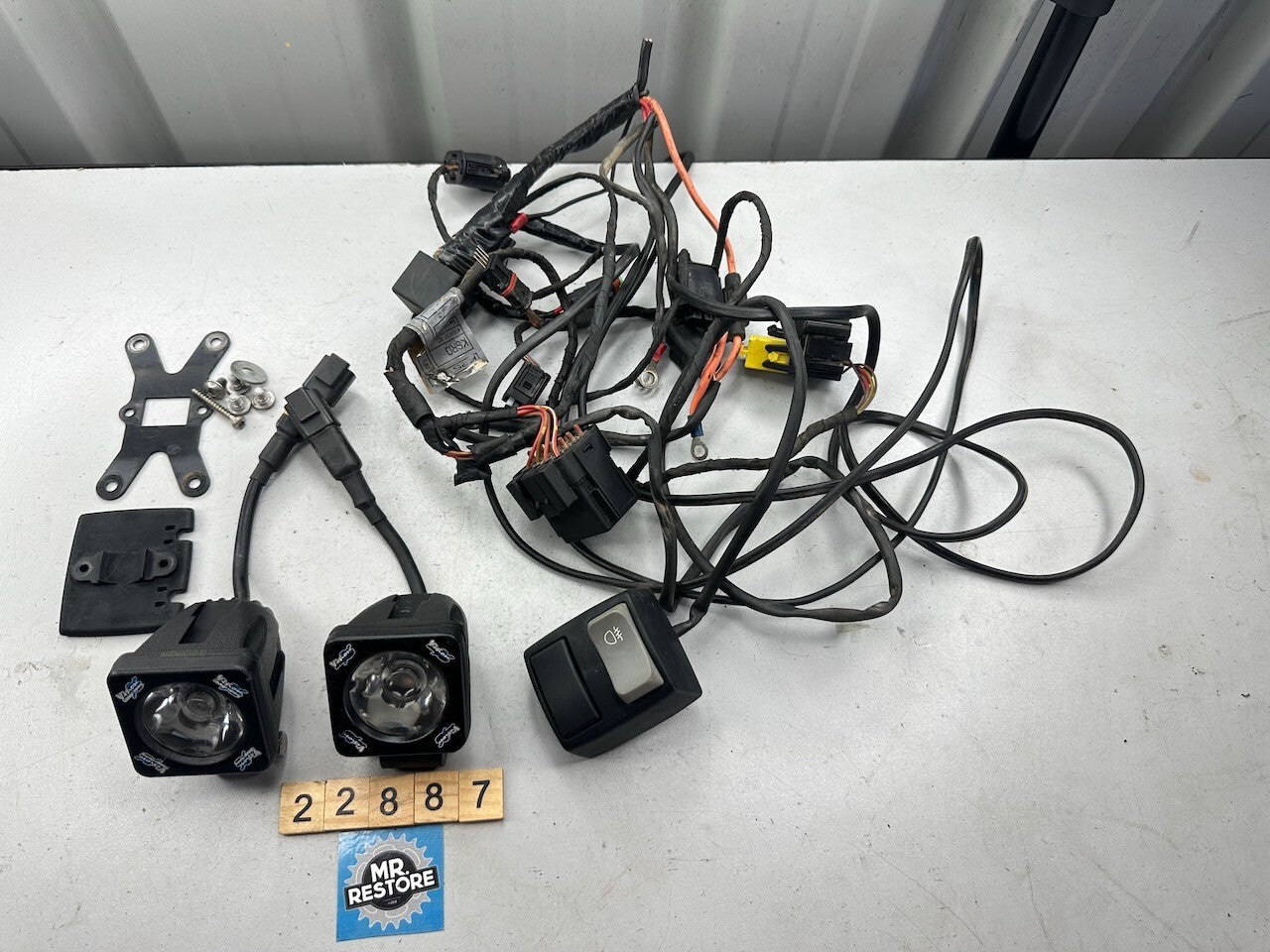 BMW R1200GS ADV '05-07' Vision X Additional Headlights & Wiring Loom Harness etc
