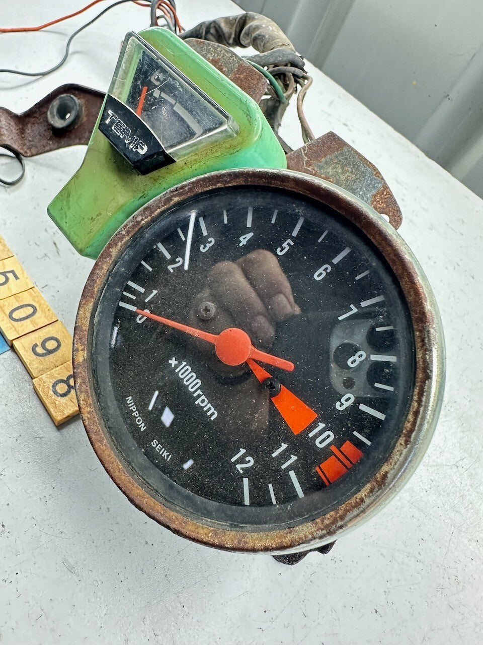 Honda CX500 Tachometer, Fuel Gauge & Mount Bracket