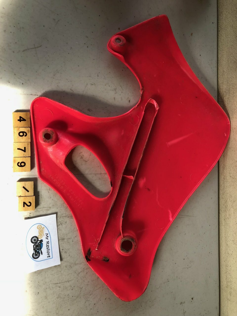 Honda CR125R CR250R CR 92-96 Left Hand Radiator Shroud OEM - 19035-kz3-8600