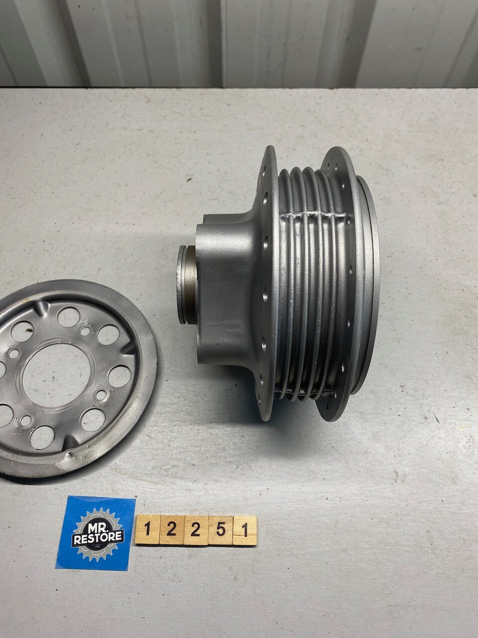 Honda CB200 Rear Wheel Hub Assy - Vapour Blasted