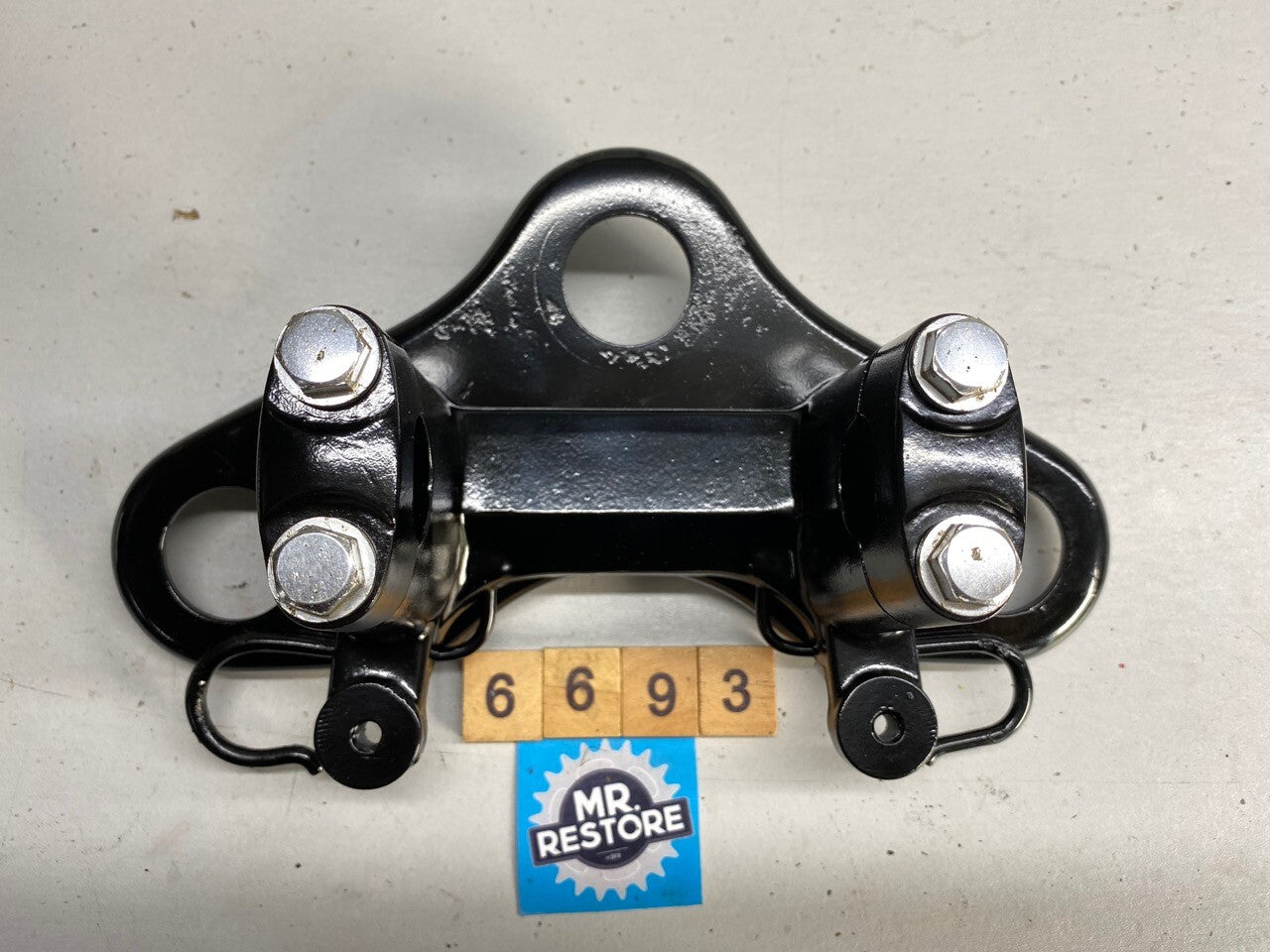 Honda CB250T CB400T Triple Tree Top, Bar Clamps & Bolts - Reconditioned