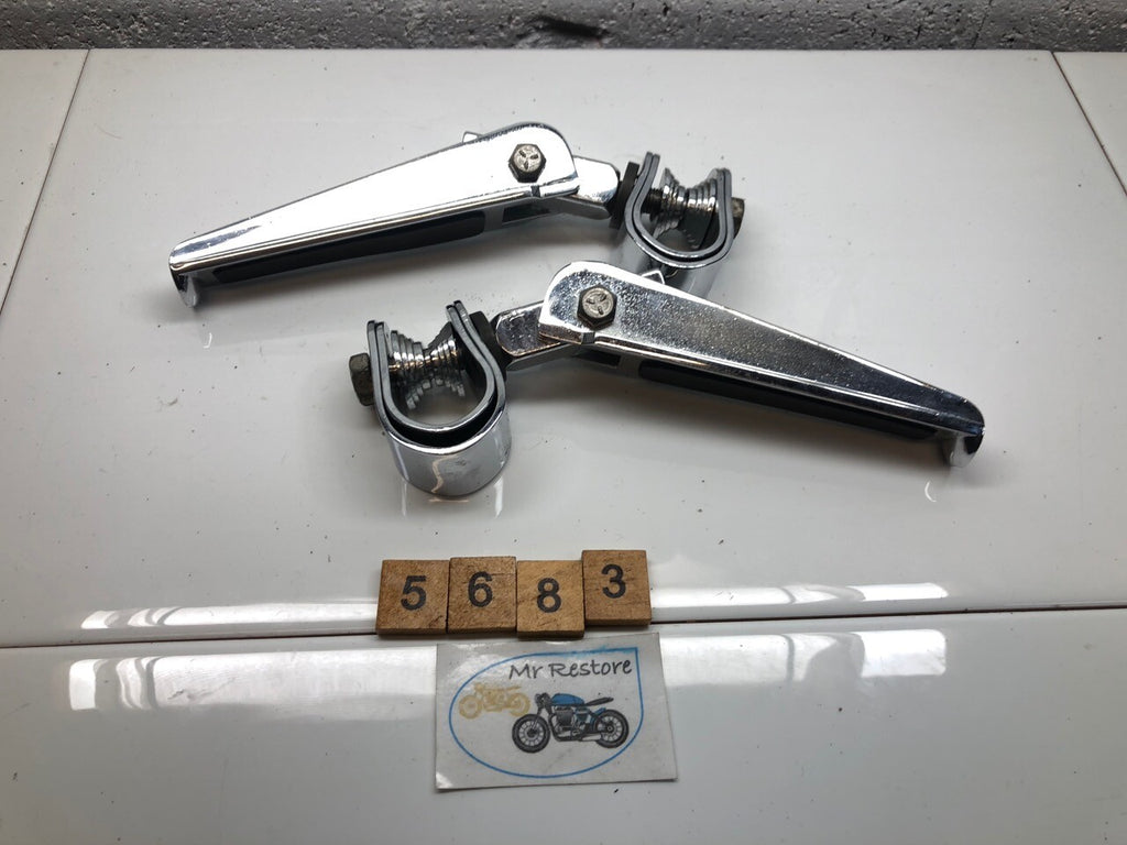Motorcycle Foldable Chrome Cruiser Pegs Harley Yamaha Honda etc. High Quality