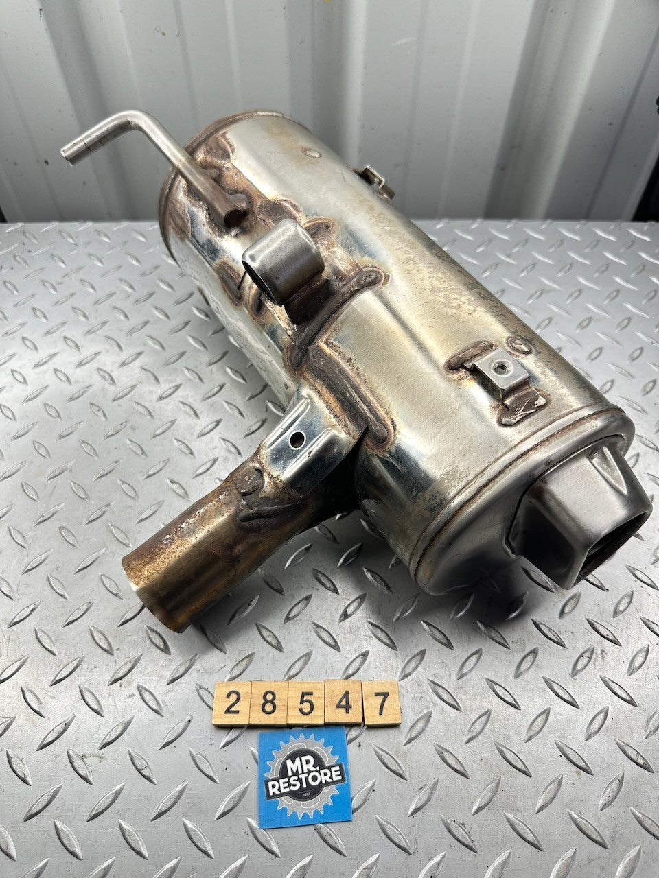 BMW G650GS 2010-16 Right Exhaust Muffler 18127728066  18127728050