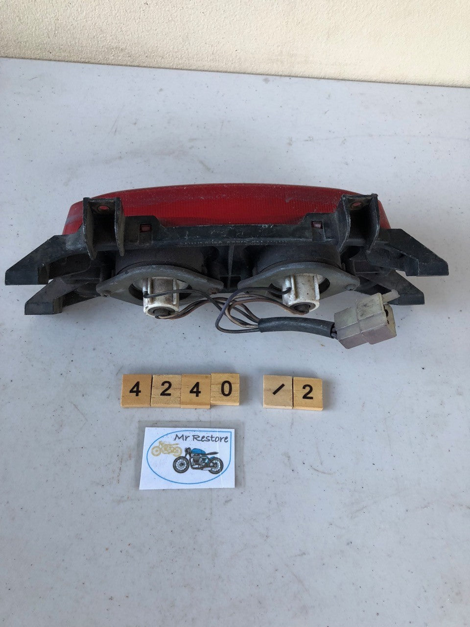Suzuki GSXR 1100 750 1996 Rear light assy and loom. Original Lens