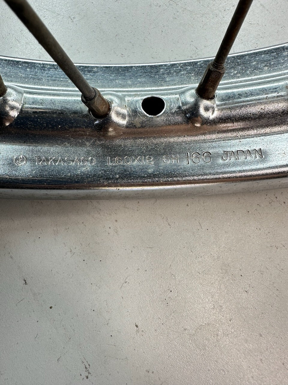 Suzuki TS125 1.60 x 18" OEM Takasago Rear Wheel