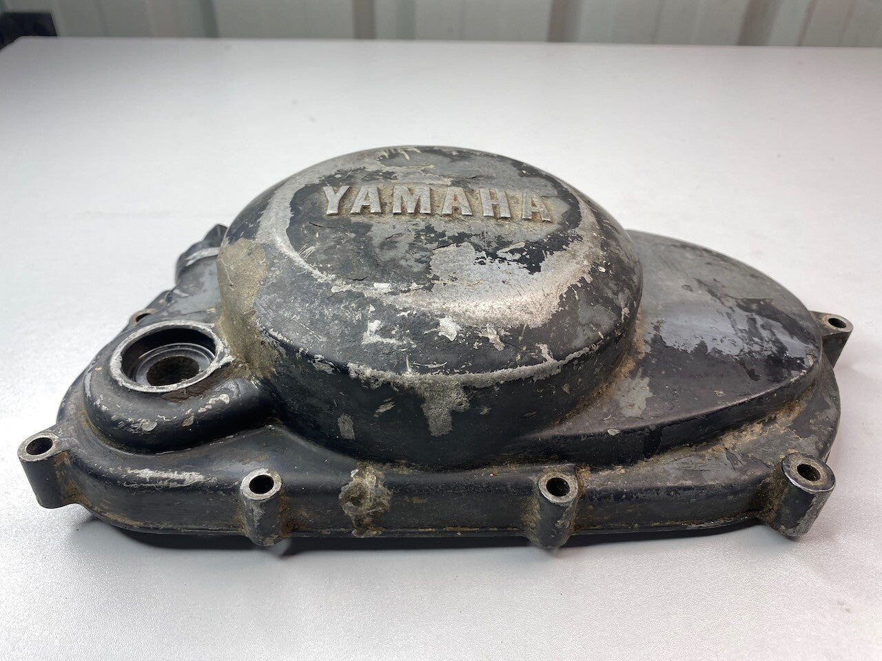 Yamaha YZ50 G H 1980 3R0 Clutch Side Cover (has been repaired)