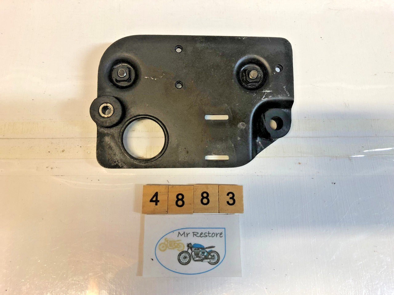 Kawasaki Vintage H1 Mach 3 Triple Rectifier Backplate OEM - VGC Rust Free