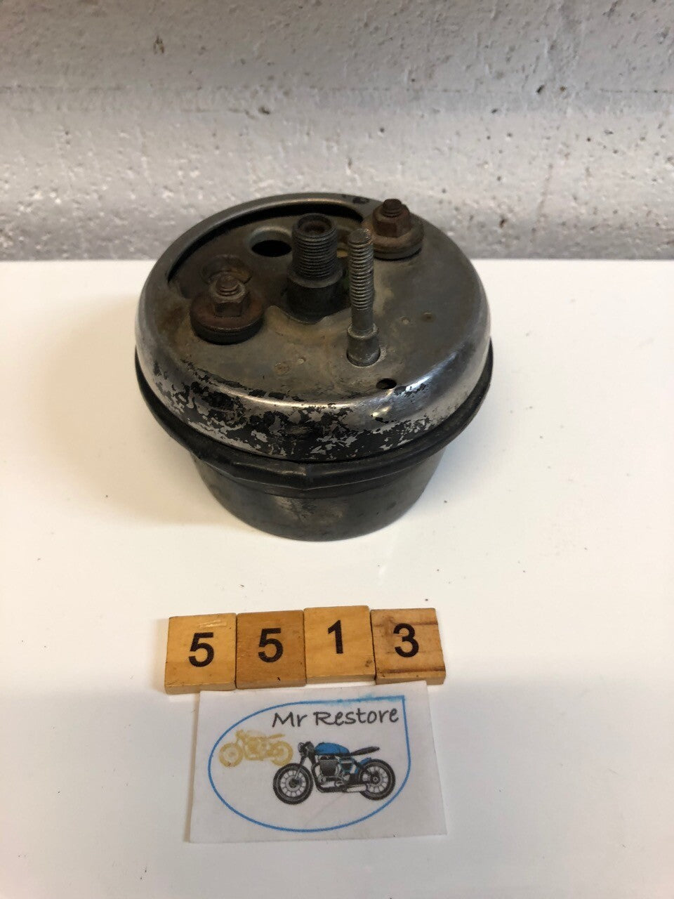 Honda SL250 Tachometer with Rear Chrome cover