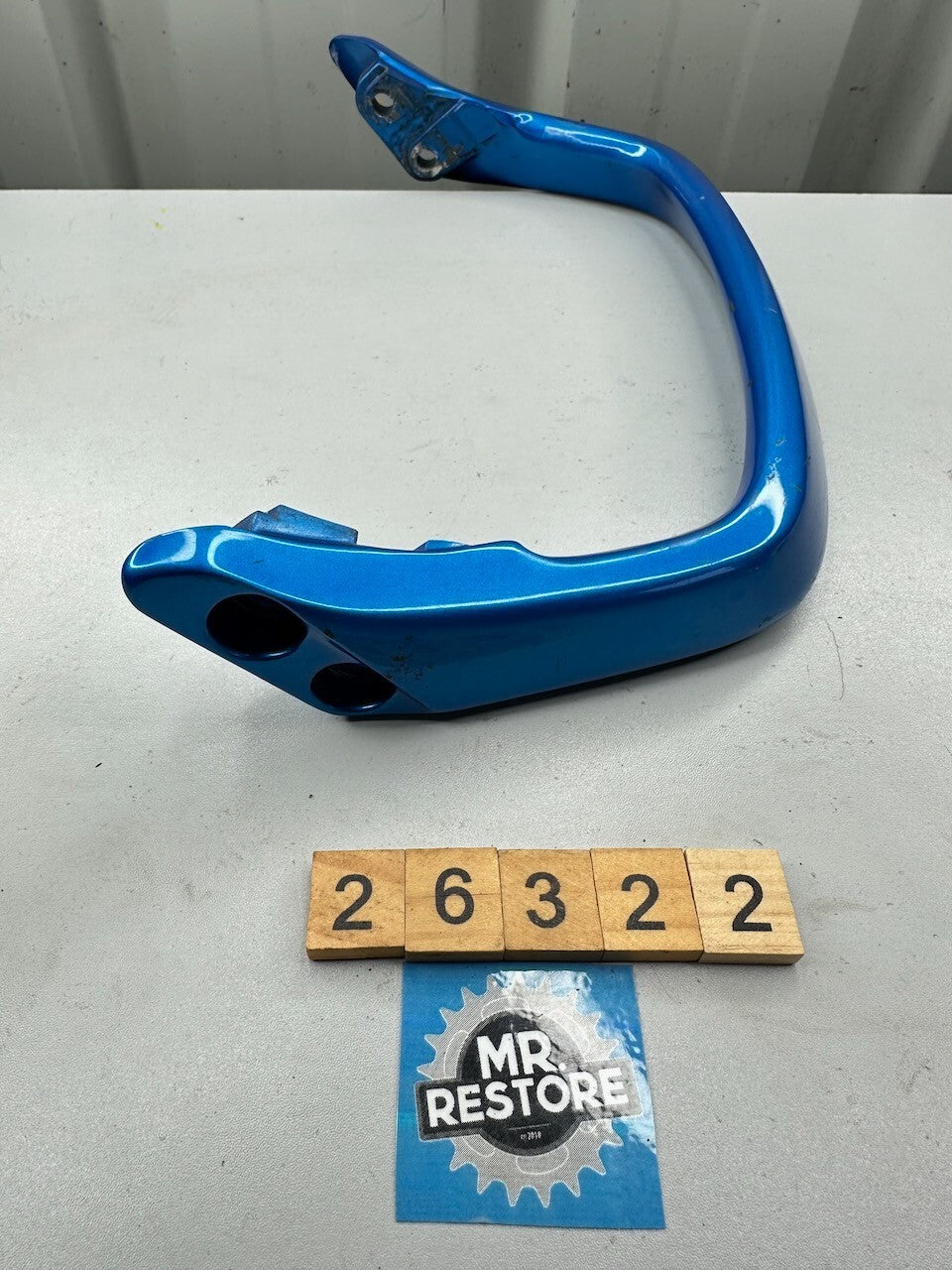 Yamaha XJR1300 Seat Grab Rail in OEM Metallic Blue 4KG-24773-00-PE