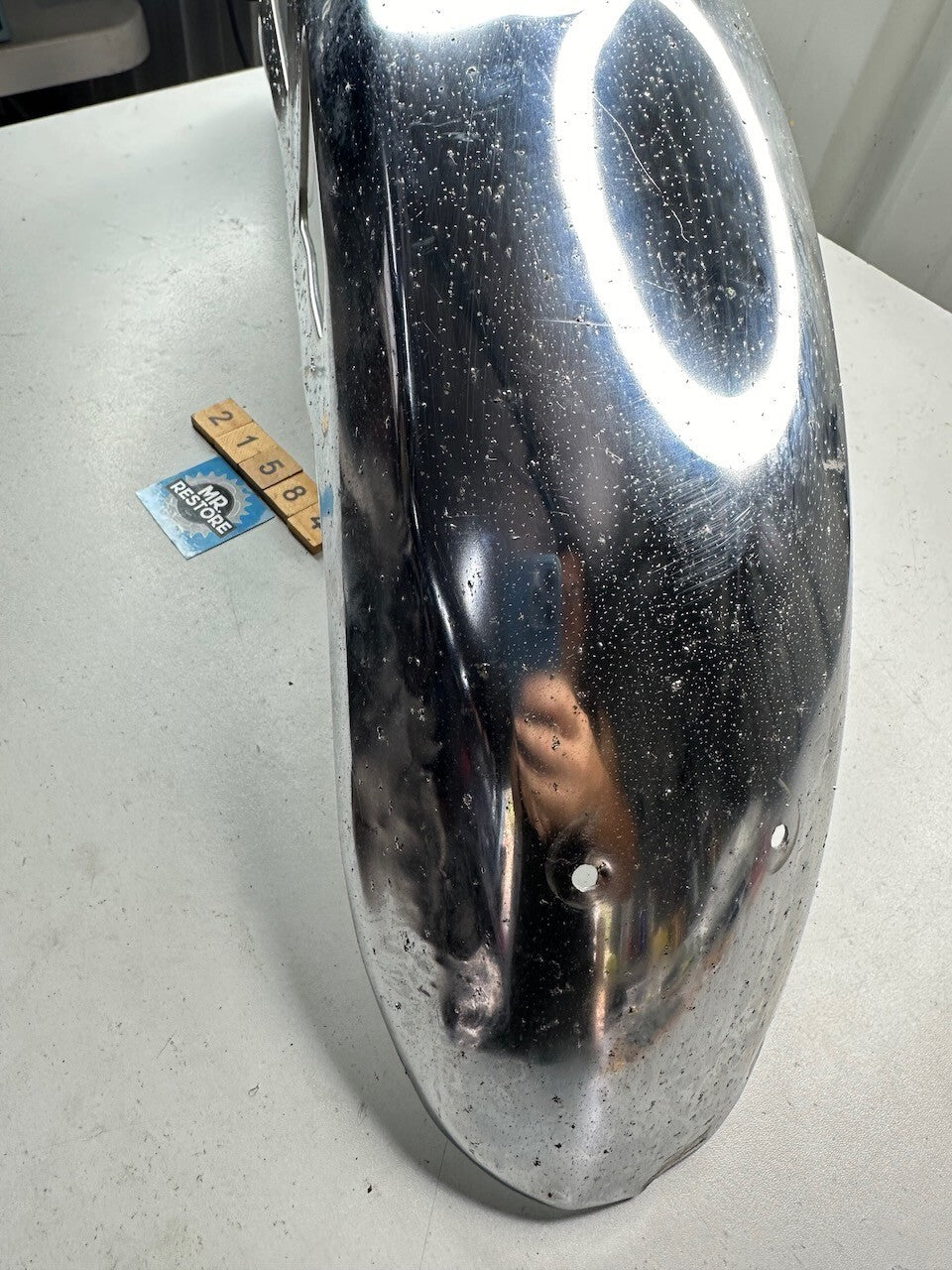 Vintage Japanese Motorcycle Front Mudguard (Possible Kawasaki)
