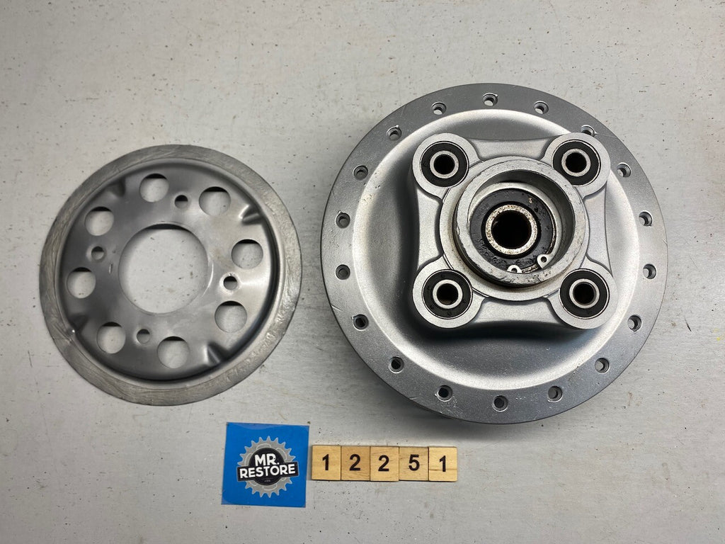 Honda CB200 Rear Wheel Hub Assy - Vapour Blasted