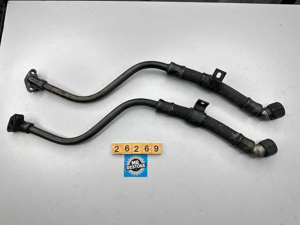 Yamaha XS850 '80-81' Pair of Oil Cooler Hose Line Pipes (Pair)