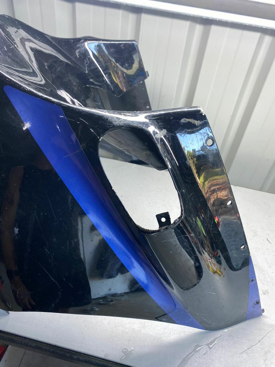 Kawasaki ZZR1100 1991 Front Nose Cone Headlight Surround Fairing