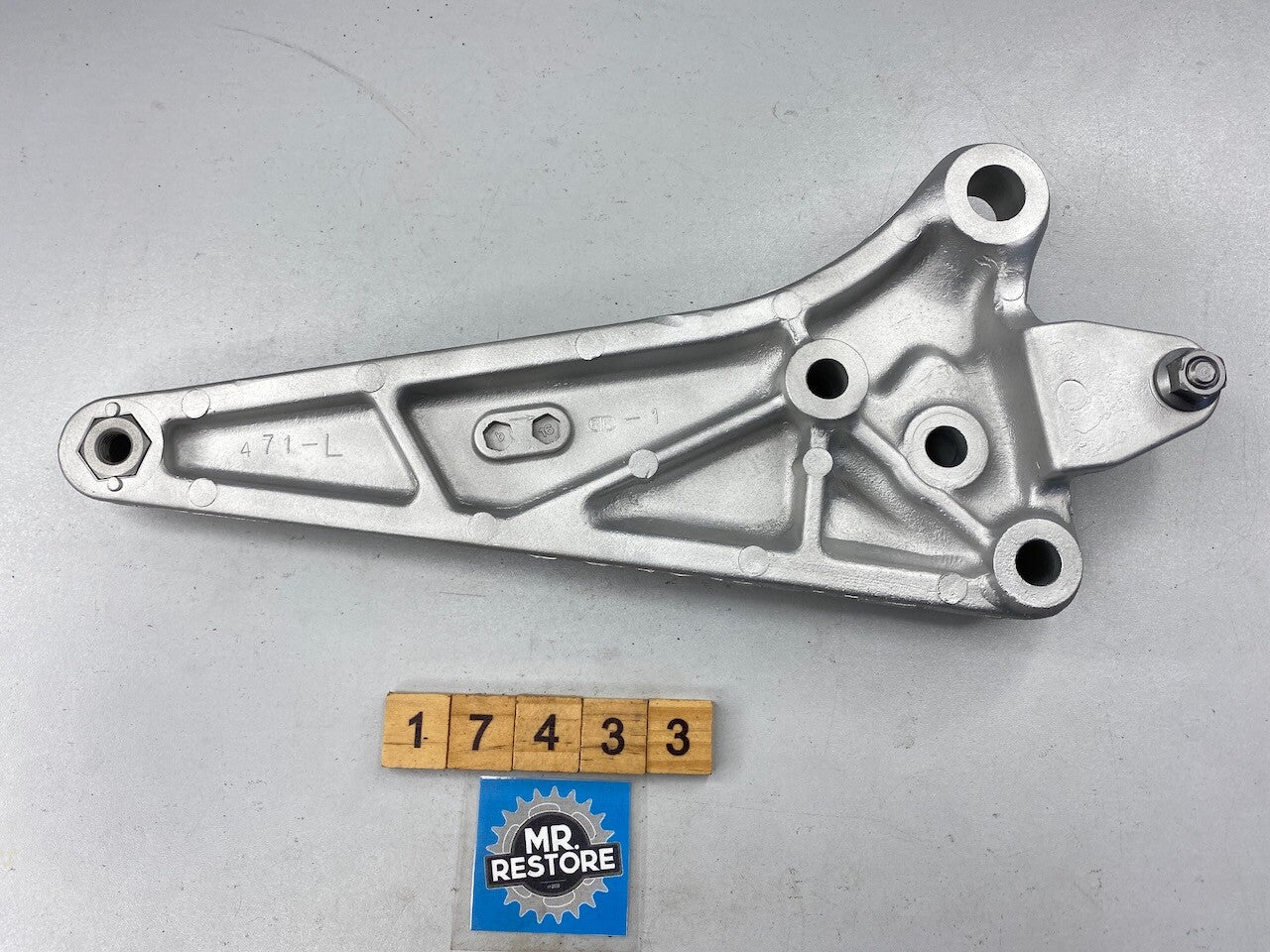 Honda CB250RS Left Hand Foot Rest Bracket - Vapour Blasted