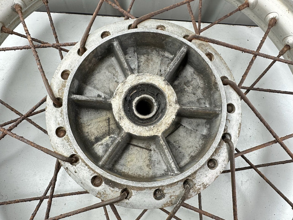 Kawasaki Vintage Motorcycle Dirt Rear Wheel (K250 F-II ?) OEM D.I.D 18x1.85