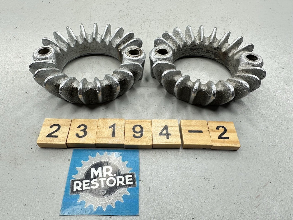 Honda CB500T CB450 CL450 OEM Pair Exhaust Ring Nut Flange Joint Clamps