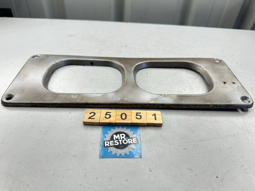 Suzuki LJ50 Dashboard Meters Front Metal Bezel Plate (Bead Blasted)