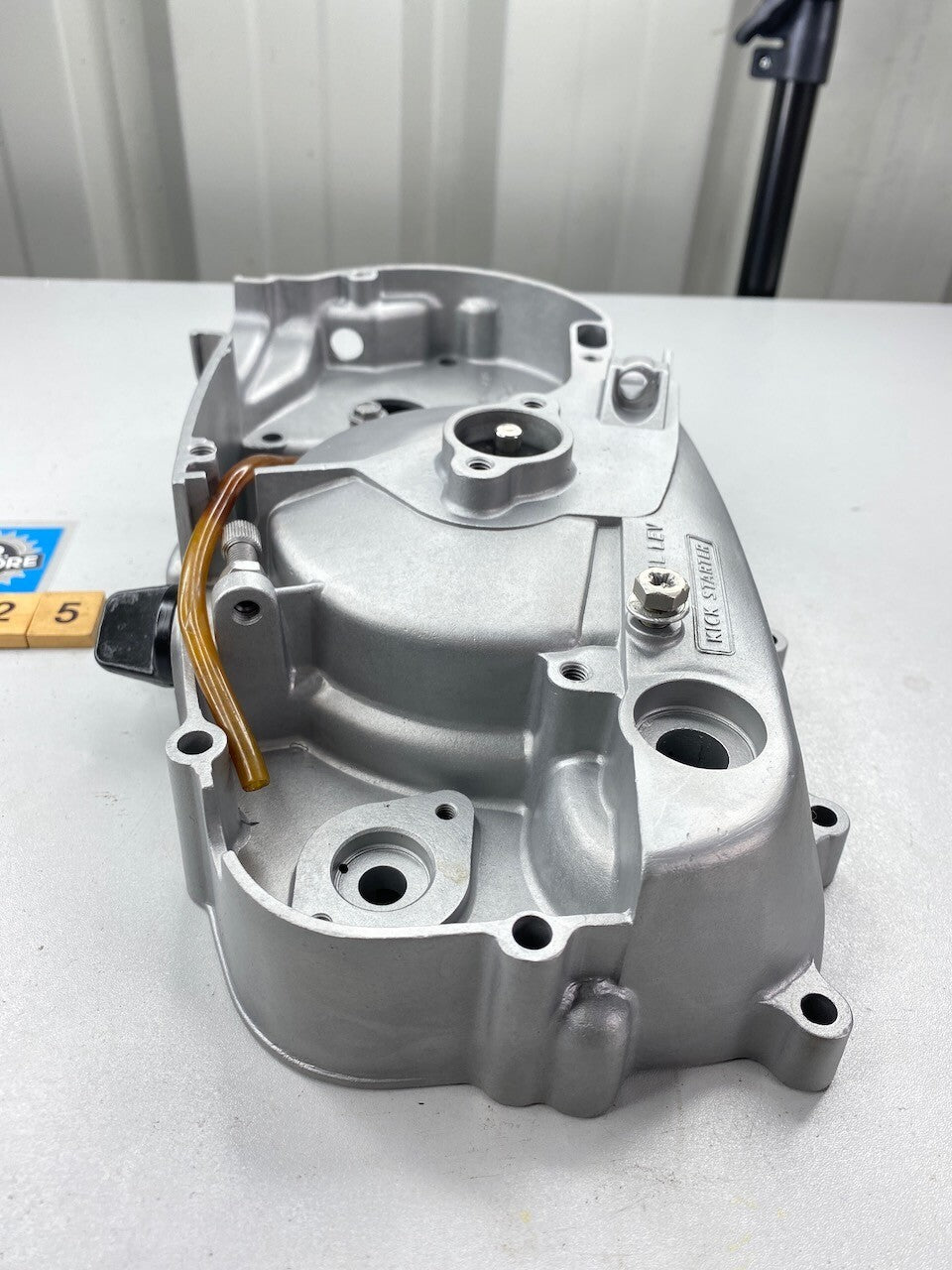 Kawasaki KM100 Right Hand Engine Crankcase Side Cover - Vapour Blasted