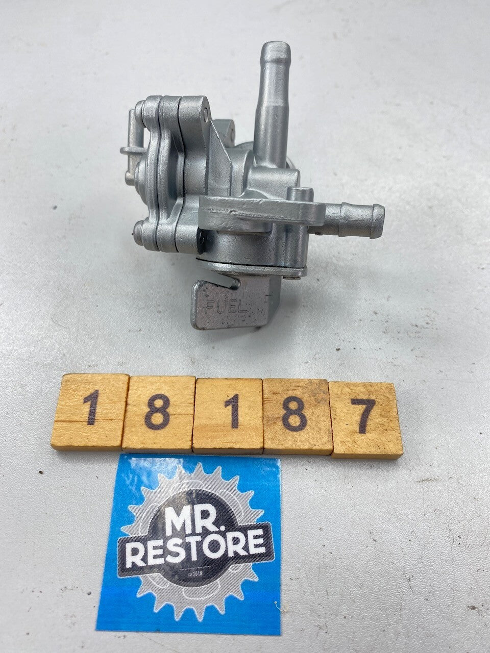 Honda VT250F Genuine Keihin Fuel Petcock Tap - Vapour Blasted