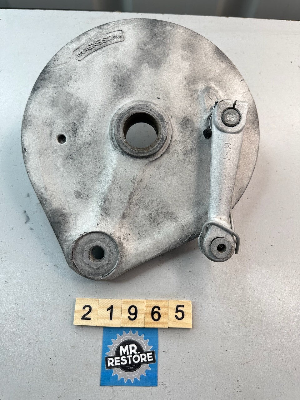 Honda VMX Vintage Motocross Magnesium Rear Brake Plate (CR? XL? XR?)