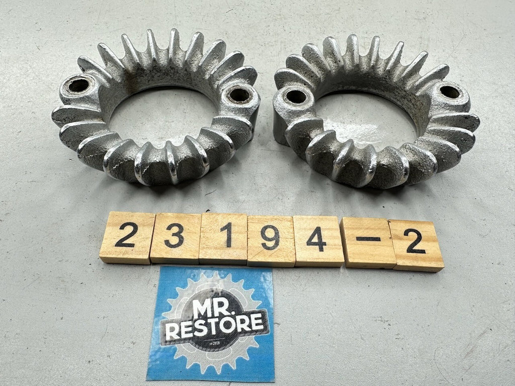 Honda CB500T CB450 CL450 OEM Pair Exhaust Ring Nut Flange Joint Clamps