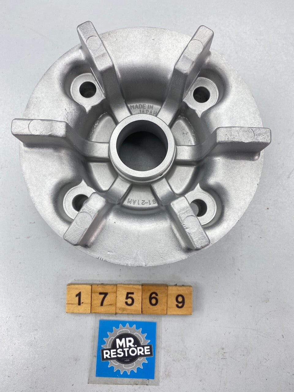 Suzuki RG500 RG400 Sprocket Carrier Hub Drum - 64611-21A00 - Vapour Blasted