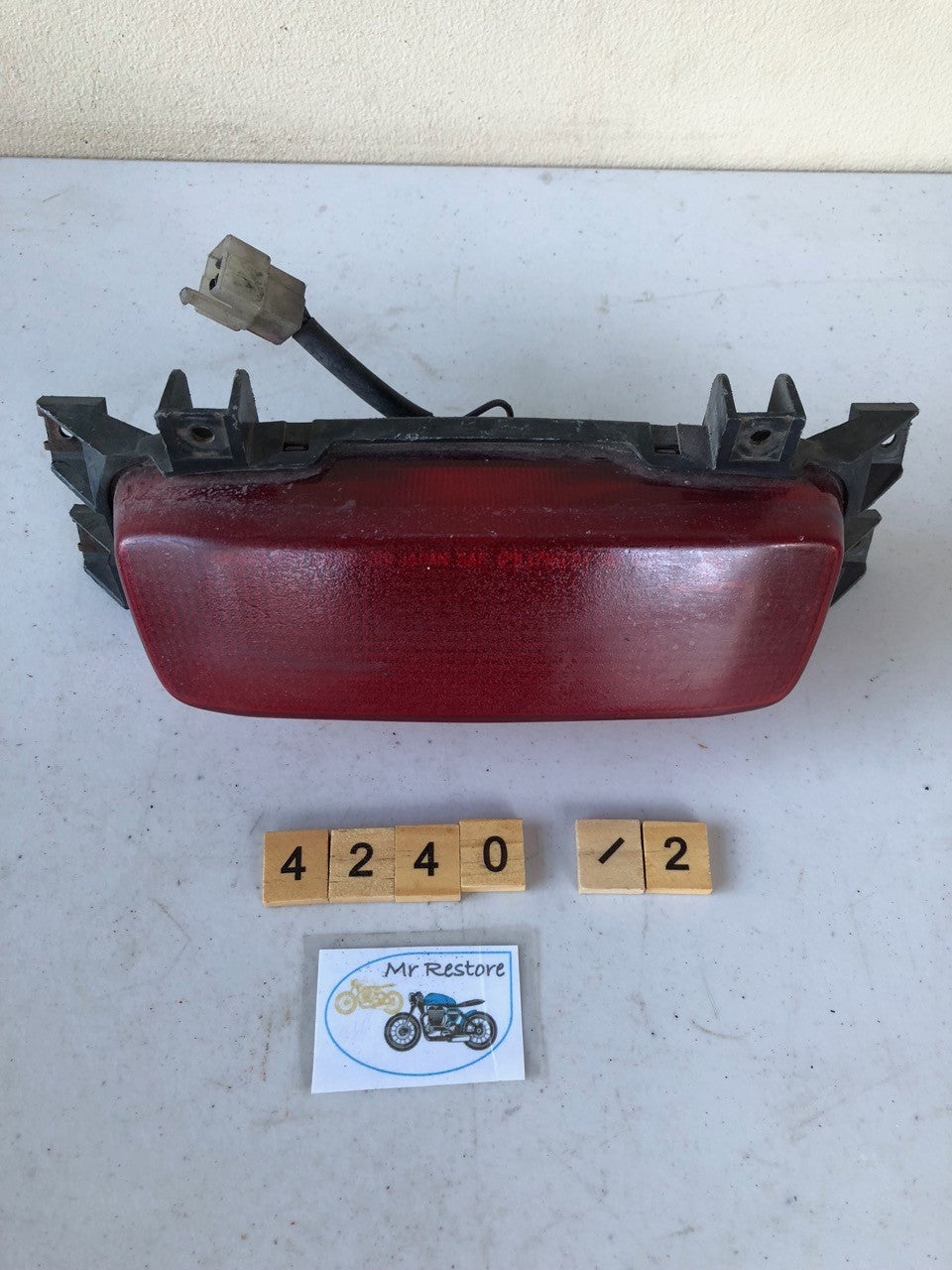 Suzuki GSXR 1100 750 1996 Rear light assy and loom. Original Lens